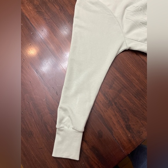 Nike Embossed Cropped Crewneck‎ Sweatshirt Size XS Sage Green Athleisure School - Picture 6 of 13